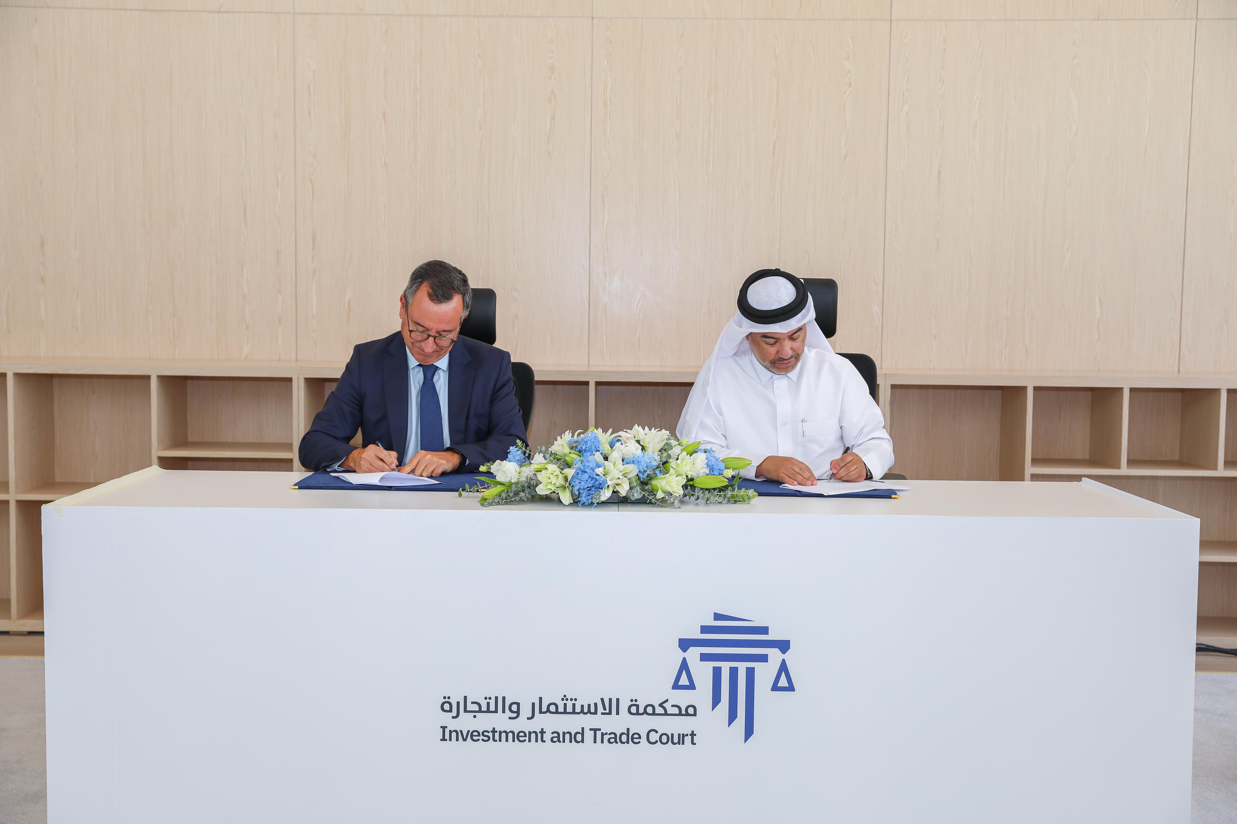 محكمة الاستثمار والتجارة توقع اتفاقية تعاون مع المنظمة العالمية للملكية الفكرية (WIPO)