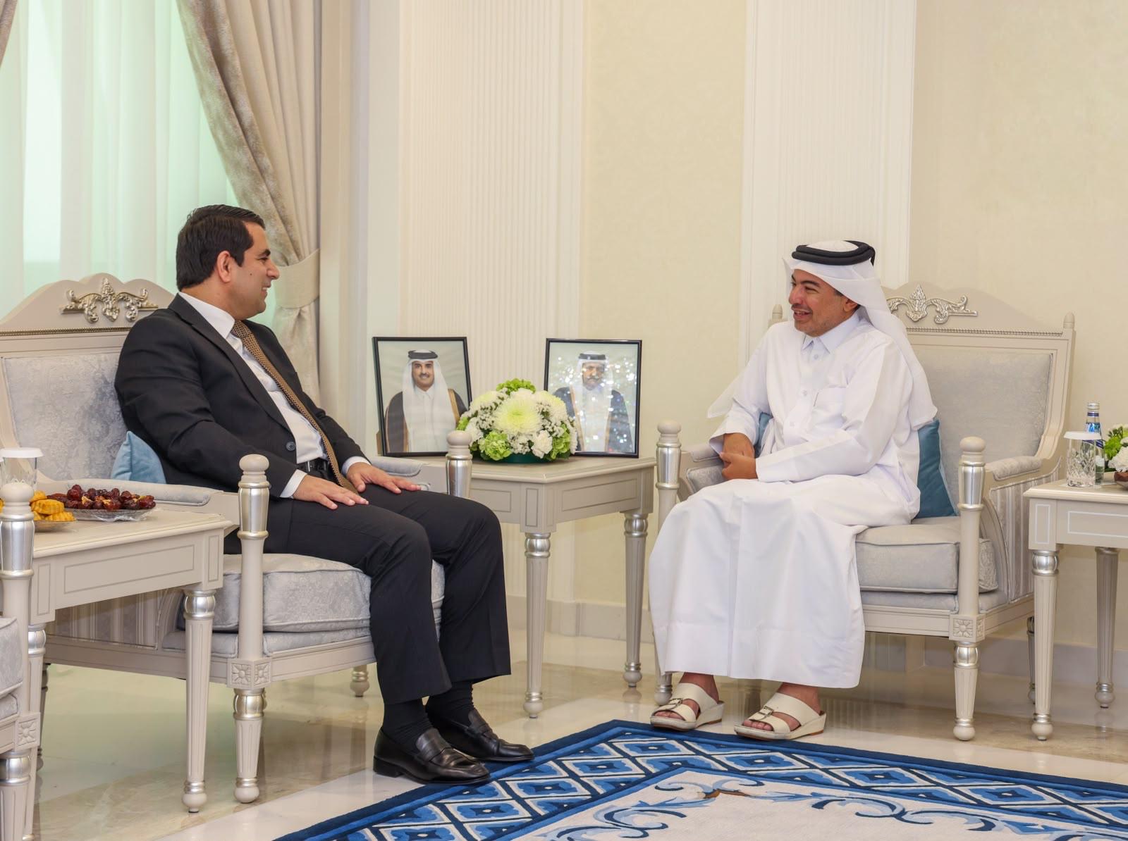 President of the Investment and Trade Court Meets the Ambassador of the Republic of Tajikistan to the State of Qatar