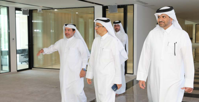 زيــاره تفقديــه لســعادة رئيــس المجلــس الأعلى للقضــاء لمحكمــة الاستثمار والتجــارة